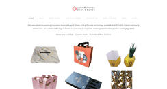 Desktop Screenshot of customprintedbagsandboxes.com.au